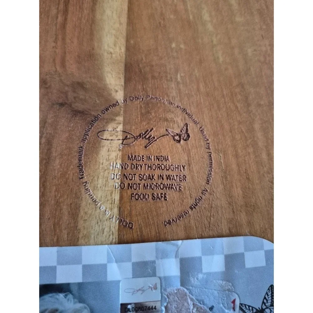 Charcuterie Board Dolly Parton Cowboy Boot Shape Acacia Wood Serving  14